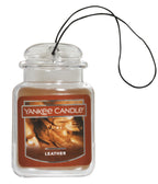 Yankee Candle Car Jar Ultimate, Leather, 0.96 oz (Pack of 6)