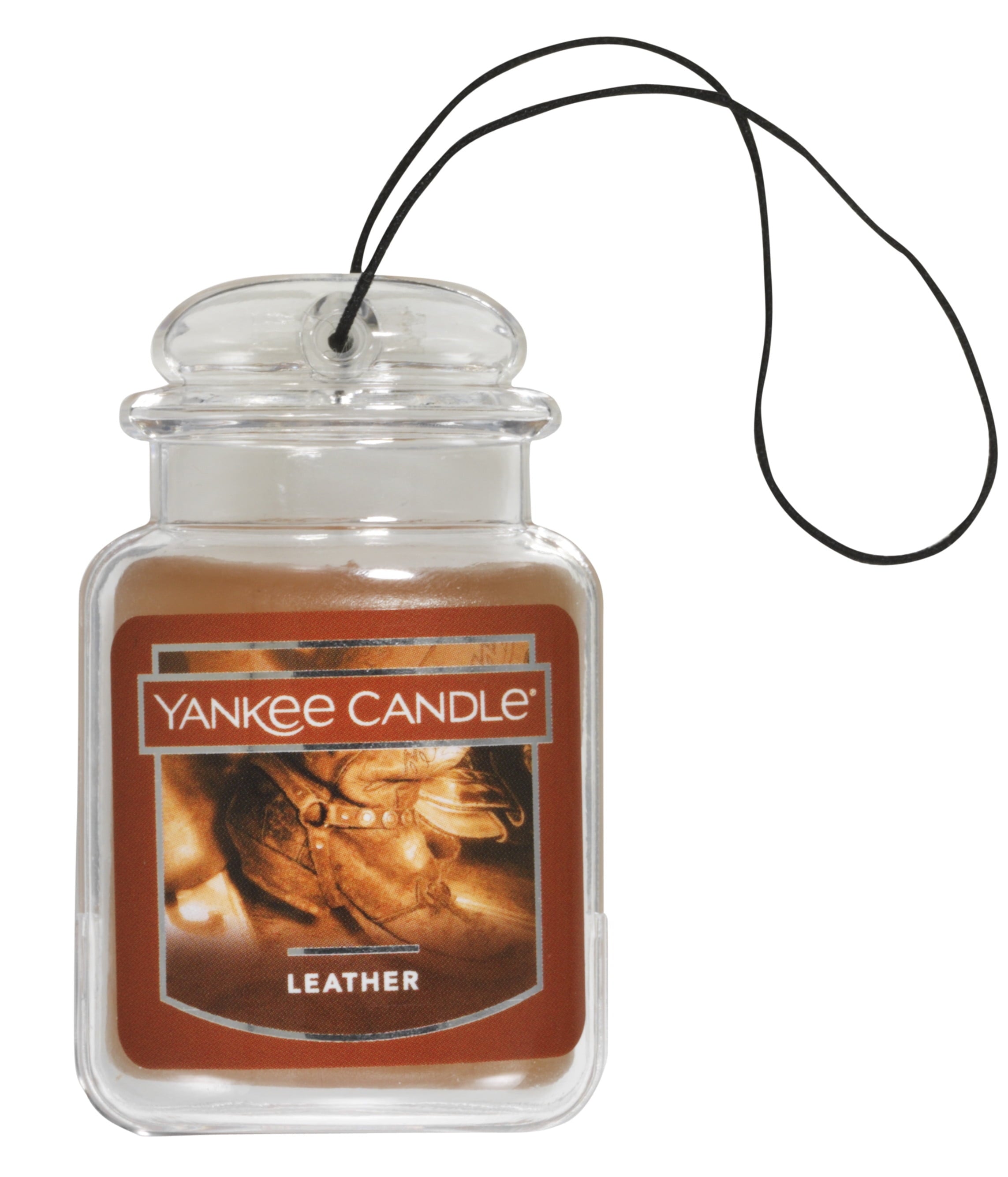 Yankee Candle Car Jar Ultimate, Leather, 0.96 oz (Pack of 6)