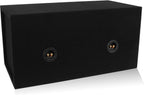 BELVA MDFD12 Dual 12-inch Car Subwoofer Box Sealed 3/4-inch MDF Prelined Polyfil