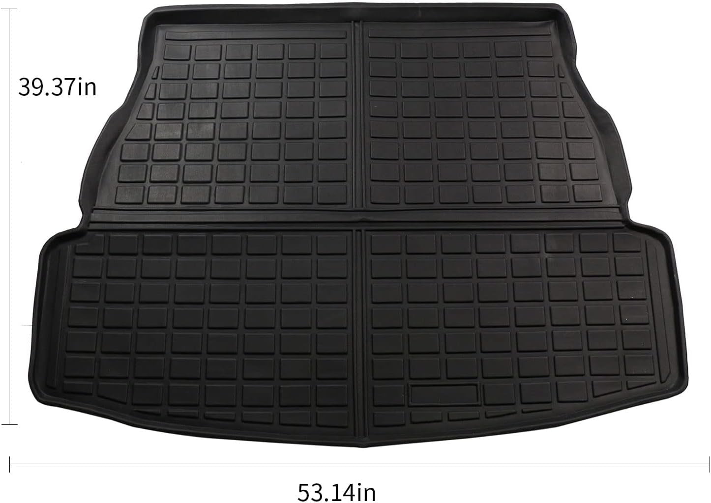 Rear Trunk Cargo Liner fit 2019-2025 Toyota RAV4 All Weather Rear Trunk Cargo Tray Floor Mat for Toyota RAV4 2019 2020 2021 2022 2023 2024 2025 SUV Accessory, Black