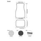 Jeiento Funny Frog Car Accessories Sets with Car Seat Cover Protector Car Floor Mats Auto Steering Wheel Cover Car Armrest Cover Seat Belt Pads Cup Coasters Keychains Lipstick Holder 17 Pack