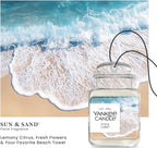 Yankee Candle Car Jar Ultimate Hanging Car Air Fresheners, Sun & Sand, 0.96 oz (Pack of 6)
