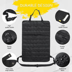 Arsey Universal Tactical Vehicle Backseat Car Organizer with 5 Detachable Pouches, 1000D Oxford clothfabric Back Seat Protector for Auto Interior Organization, Black
