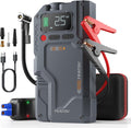 Open Box FEATOU V5 Portable Car Jump Starter with Air Compressor, 5000A 12V Battery Booster for 10.0L Gas/9.0L Diesel Engines, LED Light, USB QC 3.0