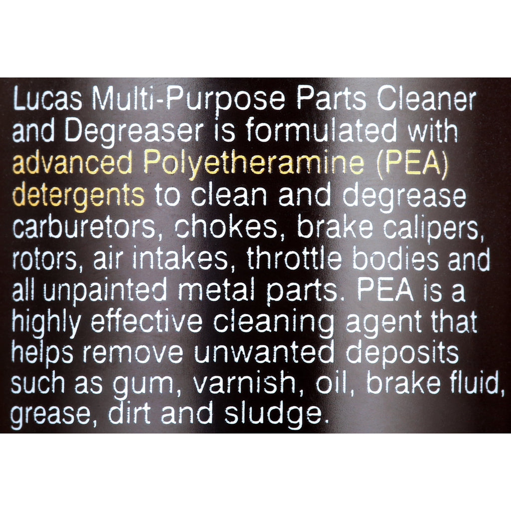 (6 pack) Lucas Oil 11115 Multi-Purpose Parts Cleaner and Degreaser Aerosol 16 Ounce