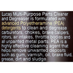 (6 pack) Lucas Oil 11115 Multi-Purpose Parts Cleaner and Degreaser Aerosol 16 Ounce