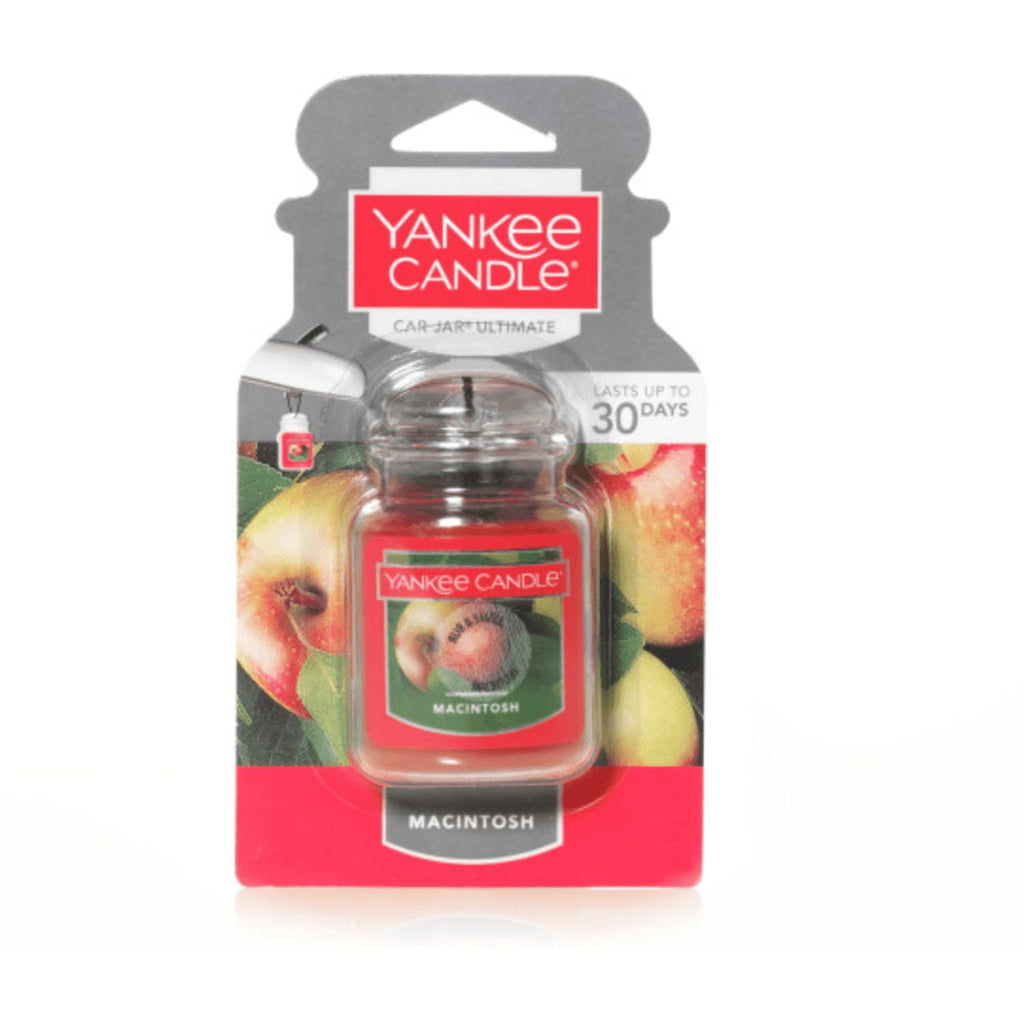 Yankee Candle Car Jar Ultimate Hanging Car Air Fresheners, Macintosh, 0.96 oz (Pack of 12)